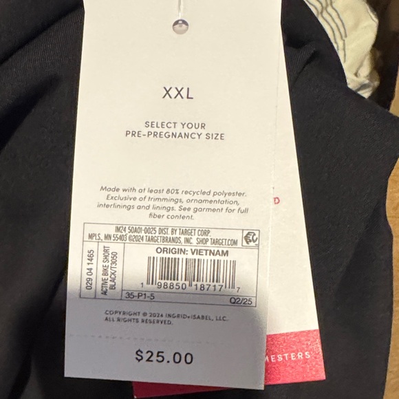 Isabel Full Panel All Trimesters Bike Shorts XXL - Picture 4 of 5